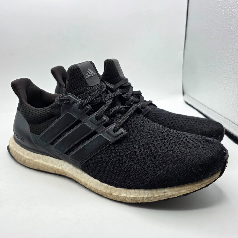 Adidas UltraBoost 1.0 Mens Size 12 Core Black White Running Shoes Athletic Walk